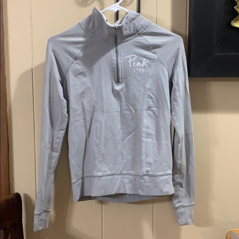 Half Zip Yoga Pink Top